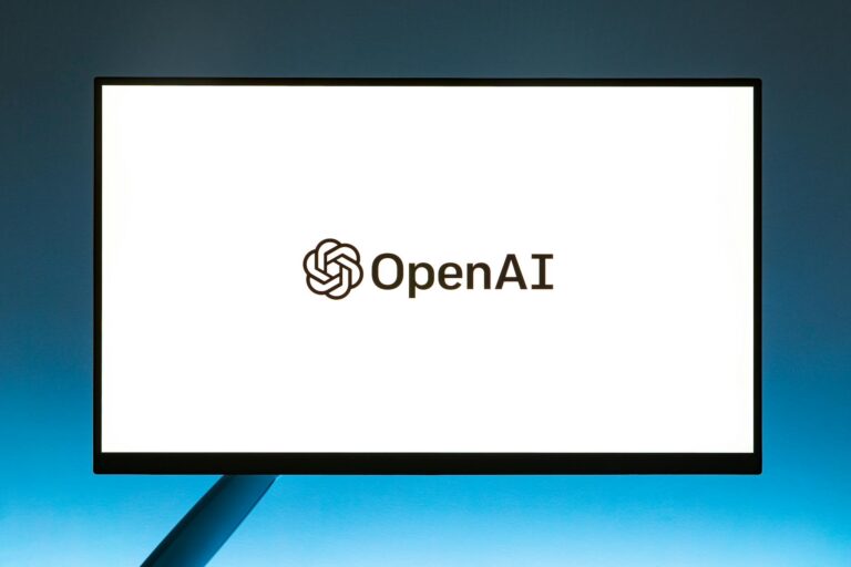 computer monitor with openai website loading screen